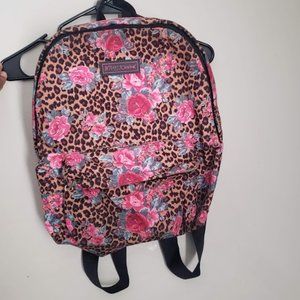 Betsey Johnson Floral/Leopard Backpack